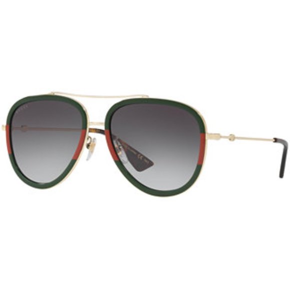 Stylish GUCCI Grey Gradient Pilot Sunglasses - Unisex, Timeless Elegance! main image 6
